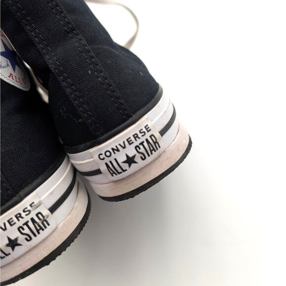 Converse Chuck Taylor All Star Canvas Platform High Top Shoes Kids Black US5.5 - Picture 13 of 14